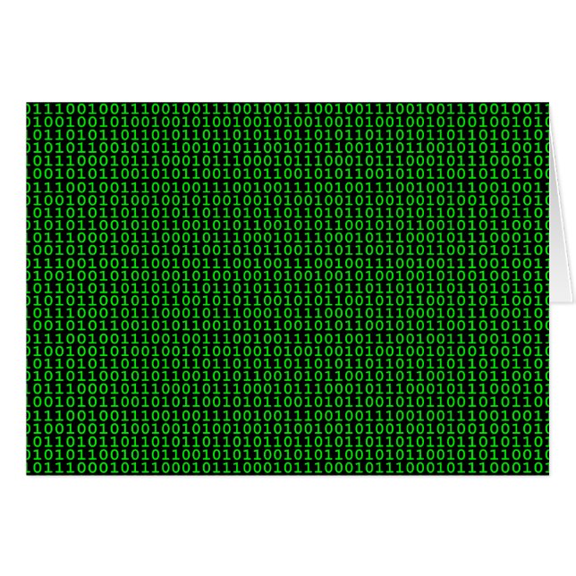 Binary Green Card (Front Horizontal)