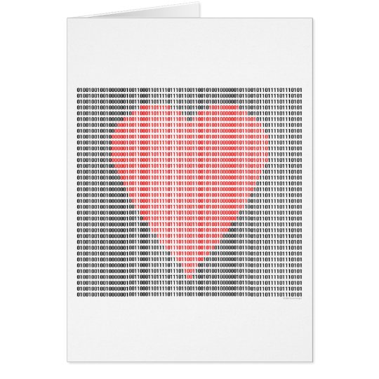 Binary Heart Card