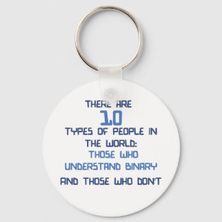 binary joke keychain