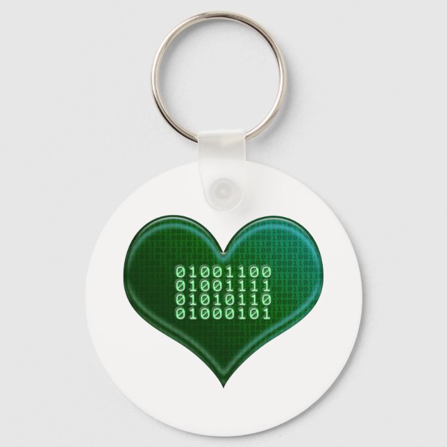 Binary LOVE Keychain (Front)
