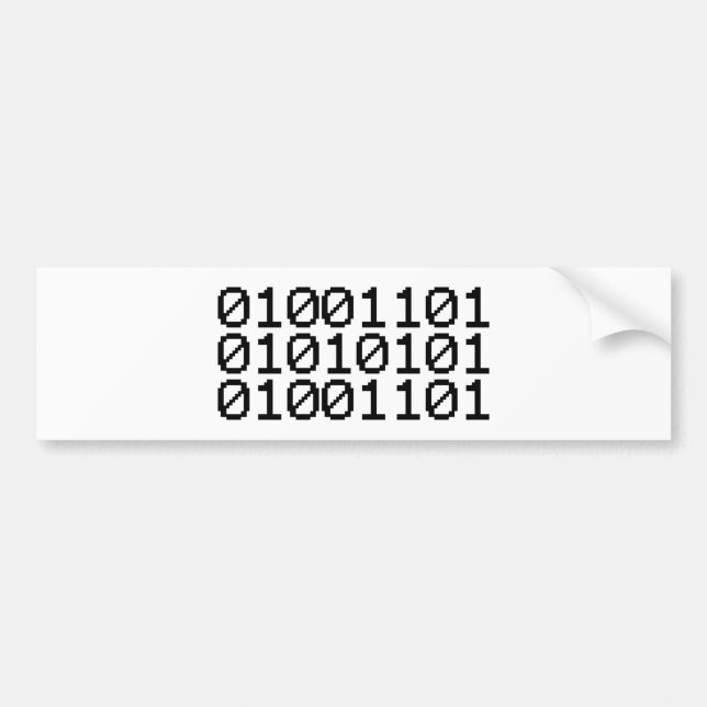 BINARY MUM BUMPER STICKER (Front)