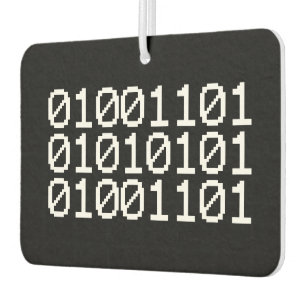 BINARY MUM CAR AIR FRESHENER