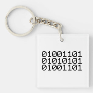 BINARY MUM KEYCHAIN