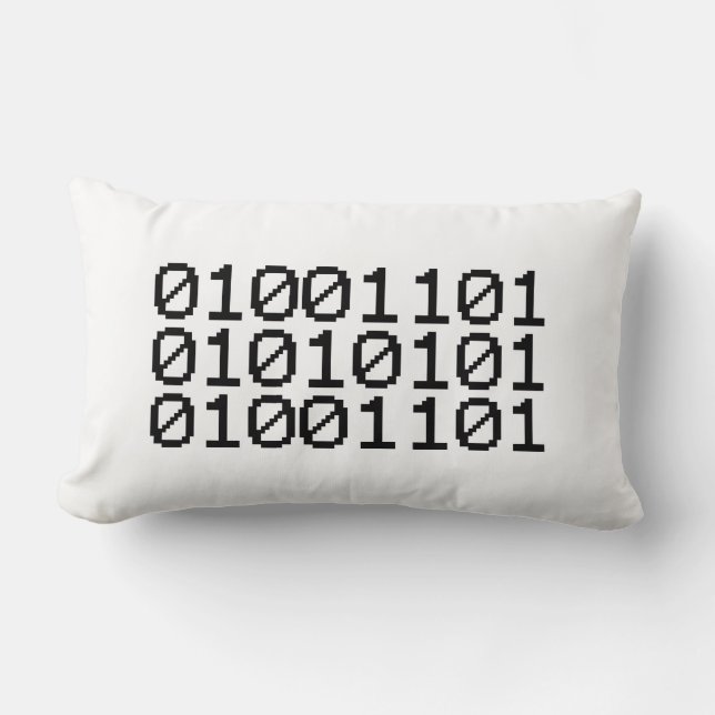 BINARY MUM LUMBAR PILLOW (Front)
