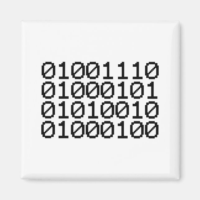 BINARY NERD MAGNET (Front)