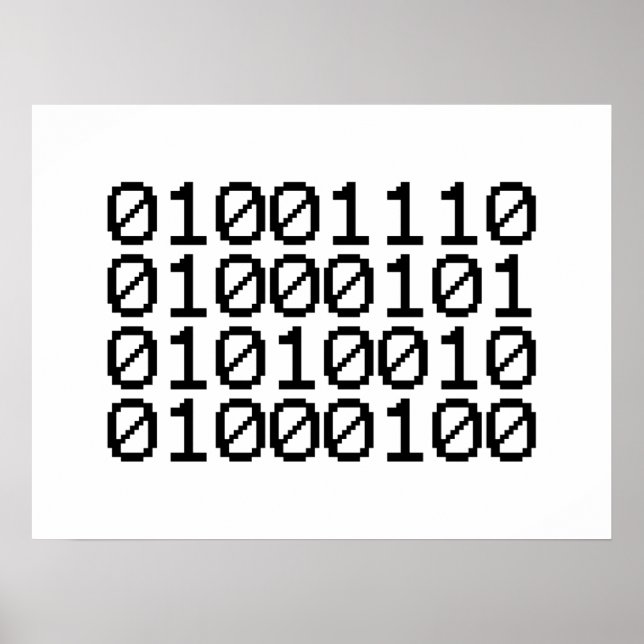BINARY NERD POSTER (Front)