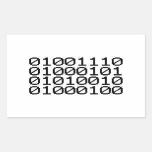 BINARY NERD STICKER