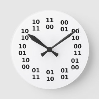 binary number clock face