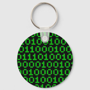 Binary pixel key chain