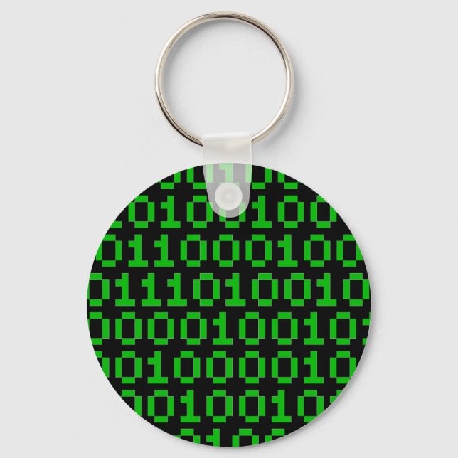 Binary pixel key chain (Front)