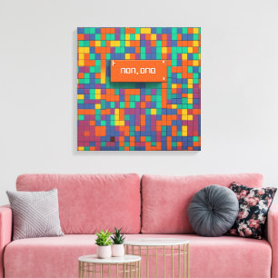 Binary Silence: Non, Ono Canvas Print