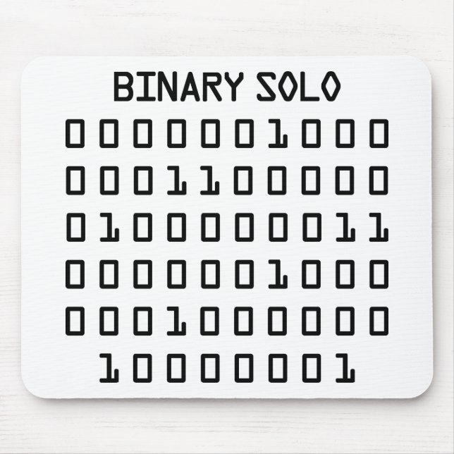 Binary Solo Mouse Pad (Front)