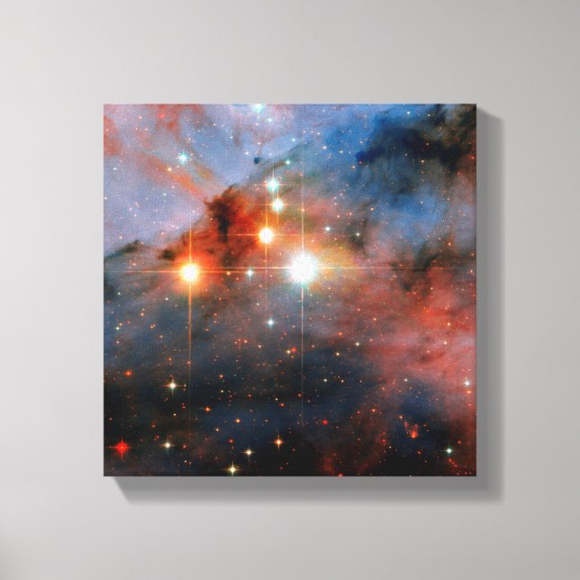 Binary Stars WR 25 & Tr16-244 - Hubble Space Photo Canvas Print (Front)
