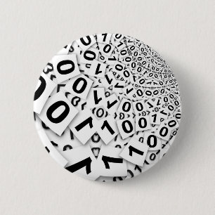 BINARY SYSTEM 2 INCH ROUND BUTTON
