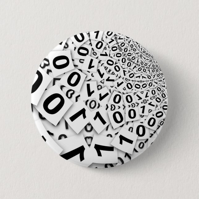 BINARY SYSTEM 2 INCH ROUND BUTTON (Front)