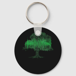 Binary Tree Coding Computer Programmer Keychain