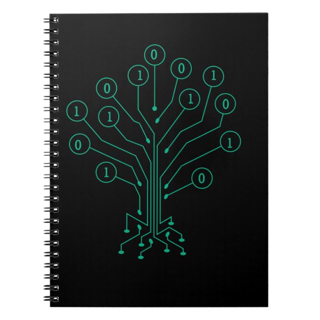 Binary Tree Coding Computer Science Programming Notebook (Front)
