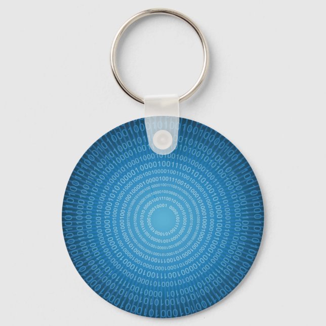 Binary World Keychain (Front)