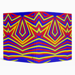 Binder, A colourful classic zigzag design Binder