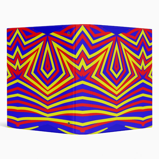 Binder, A colourful classic zigzag design  Binder (Background)
