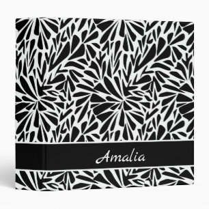 Binder Abstract modern seamless monochrome floral