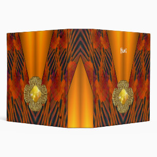 Binder Art Deco Yellow Black Jewel