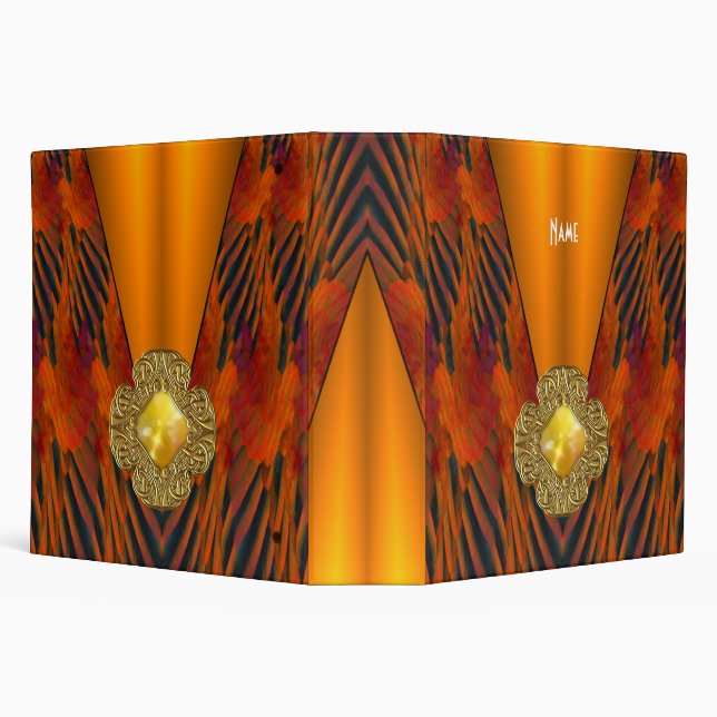 Binder Art Deco Yellow Black Jewel (Background)