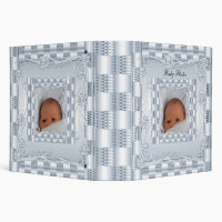 Binder Baby Boy Photo Album Blue Floral