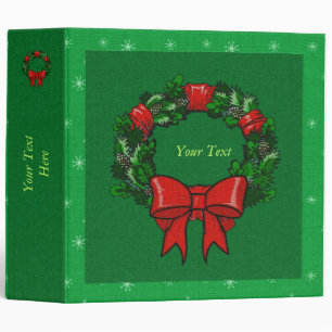 Binder - Christmas Holiday Wreath