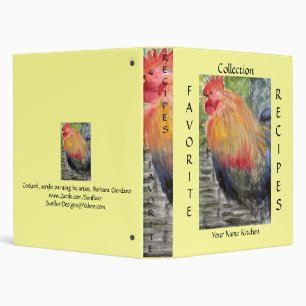 Binder - Favourite Recipes - Rooster Art
