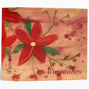 Binder For Warranties