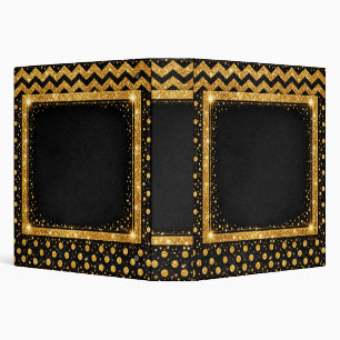 Binder Gold Black Business, Gold Animal Print Luxe