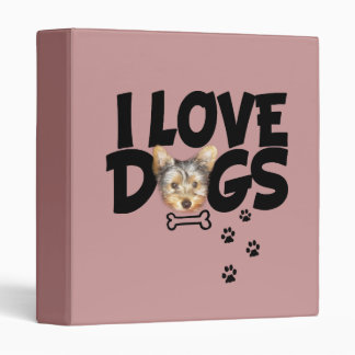 binder "I love dogs"