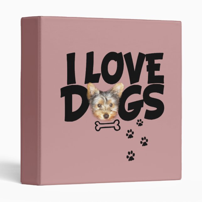 binder "I love dogs" (Front/Spine)