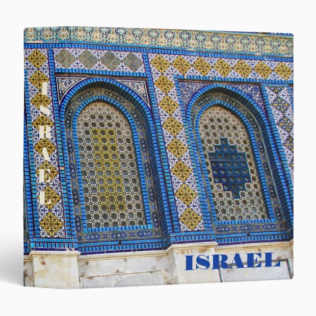 Binder Israel Dome of the Rock Background (Front/Spine)