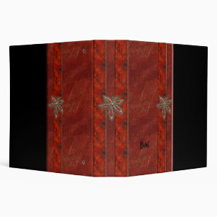 Binder Leather Red Black