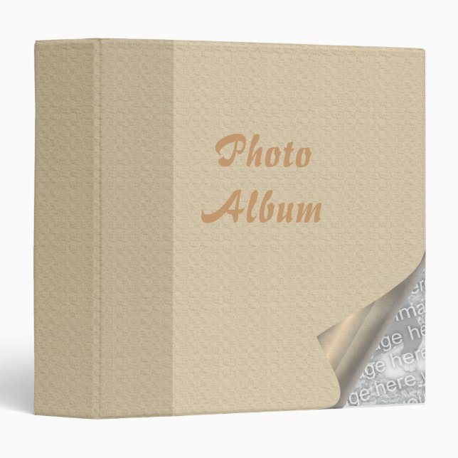 Binder - Linen Page Curl (Front/Spine)