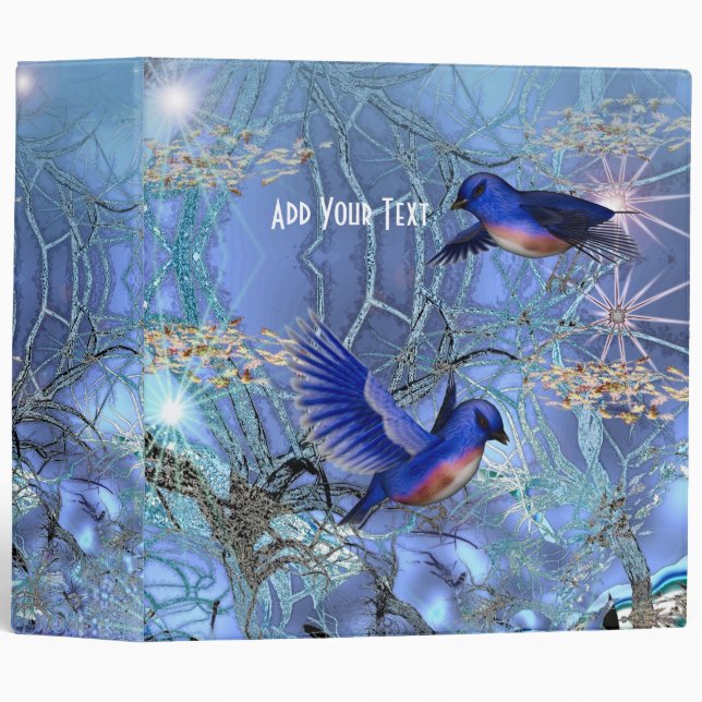 Binder Magical Blue Birds 2 (Front/Spine)