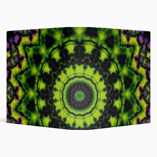 Binder Mandala round pattern kaleidoscope retro hi (Background)