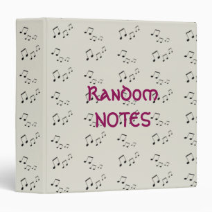 Binder - Musical Notes