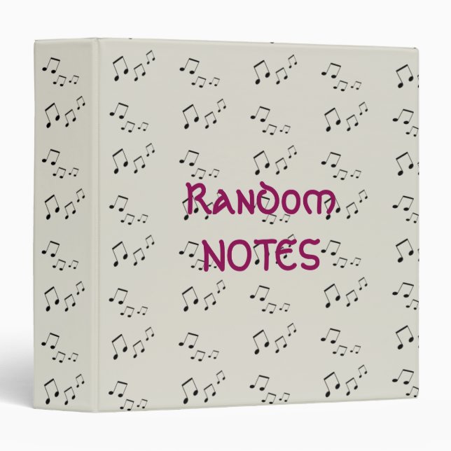 Binder - Musical Notes (Front/Spine)