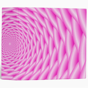 Binder Pink Spiral Weave