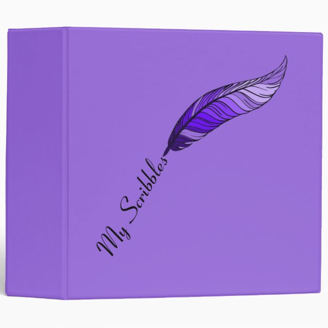 Binder - Purple Feather Pen (Front/Spine)