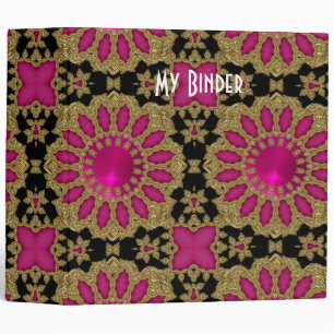 Binder Rich Pink Black