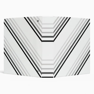 Binder - Shades of Grey Diagonal Stripes