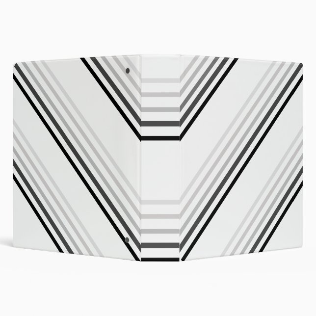 Binder - Shades of Grey Diagonal Stripes (Background)