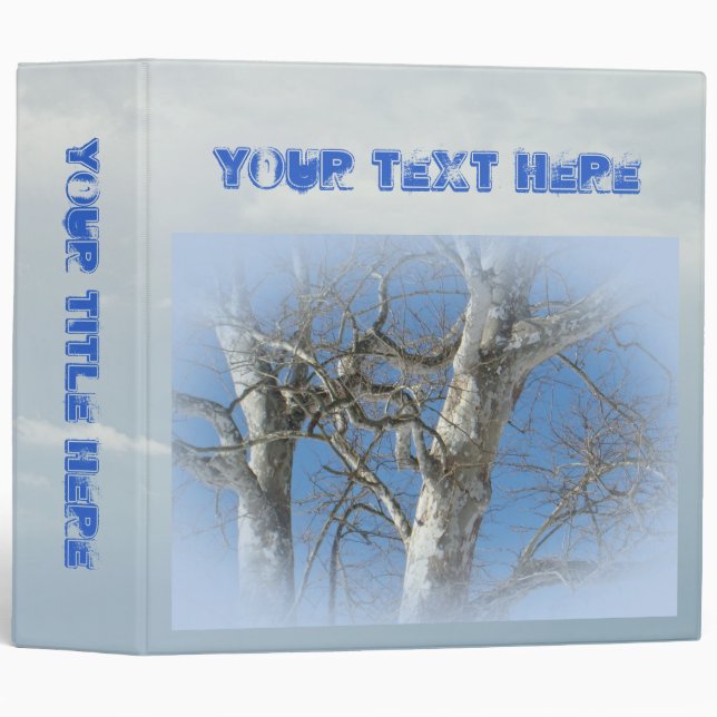 Binder Sycamore Tree Against Winter Sky (Front/Spine)