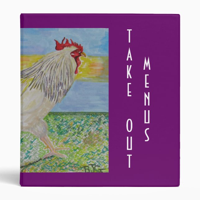 Binder - Take Out Menu Organzier - On The Run (Front)