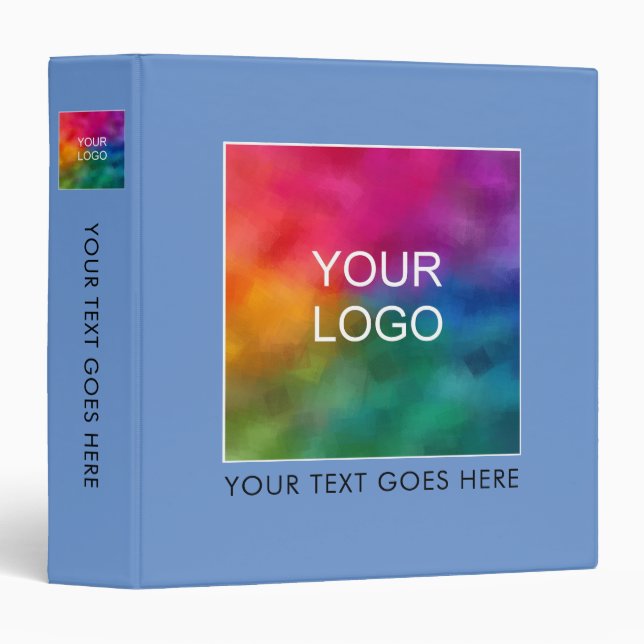 Binder Template Add Business Company Logo (Front/Spine)