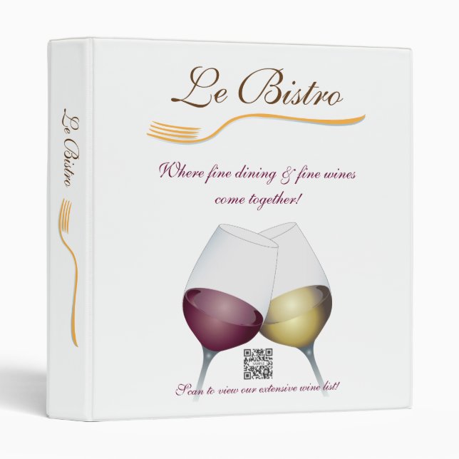 Binder Template Fine Dining French (Front/Spine)